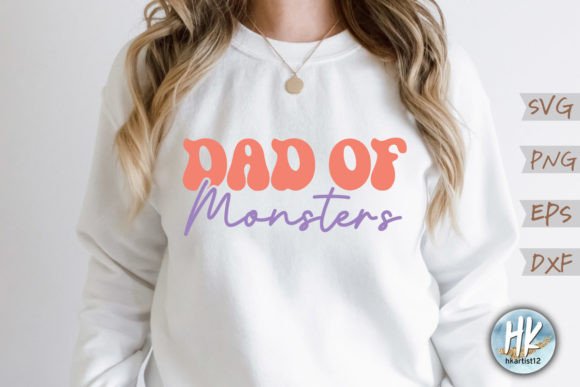 Dad of a Monster Retro SVG Review