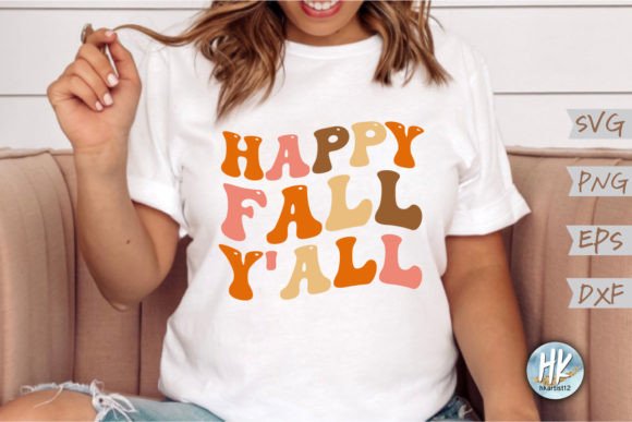 Happy Fall Y all Retro SVG Review