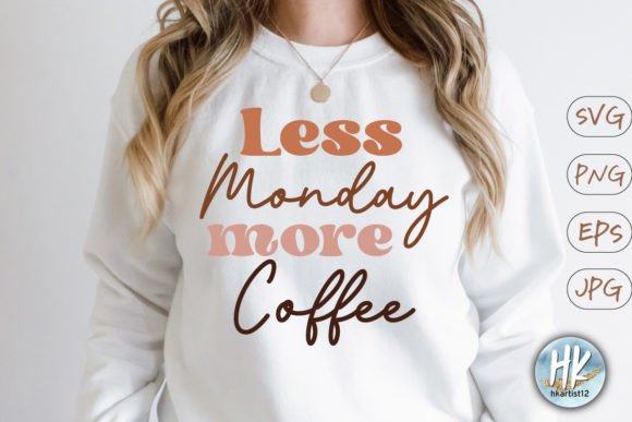 Less Monday More Coffee Retro SVG Review