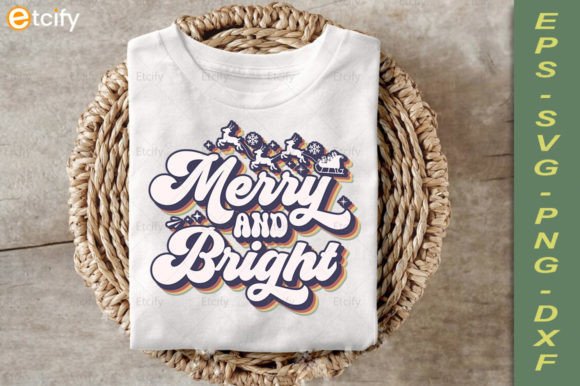 Merry Bright Retro SVG: A Designer's Take on Real-World Embroidery